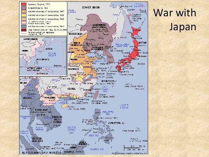 War with Japan 