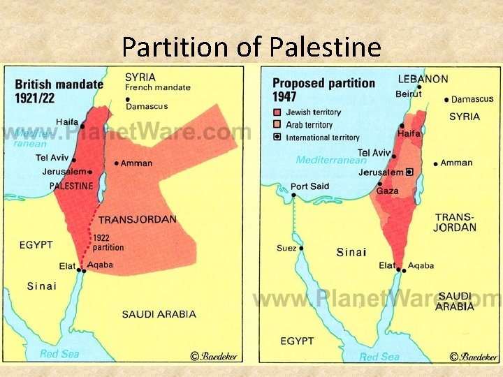 Partition of Palestine 