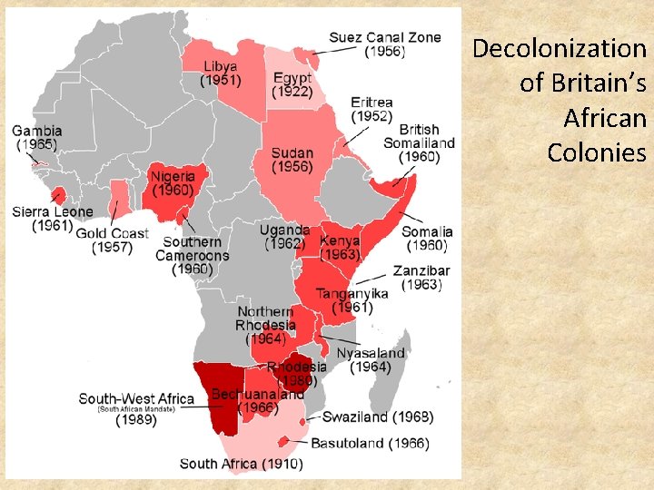 Decolonization of Britain’s African Colonies 