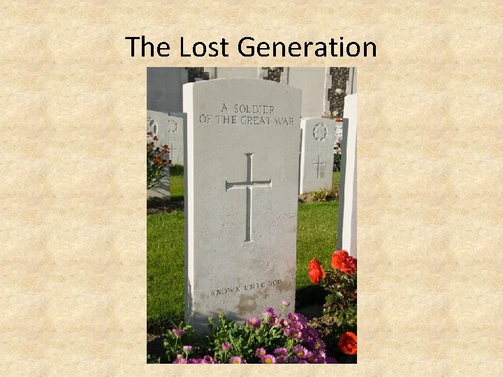 The Lost Generation 