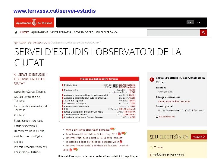 www. terrassa. cat/servei-estudis 