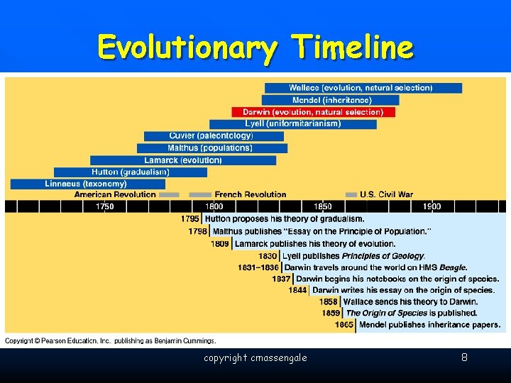 Evolutionary Timeline copyright cmassengale 8 