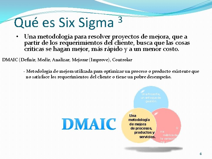 Qué es Six Sigma 3 • Una metodología para resolver proyectos de mejora, que Qué es Six Sigma 3 • Una metodología para resolver proyectos de mejora, que