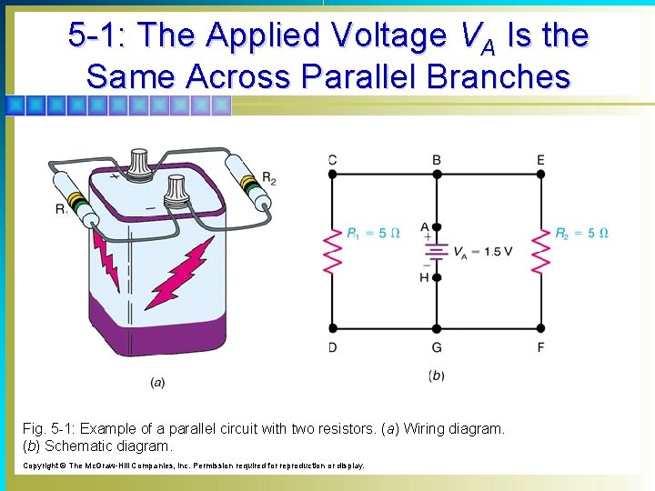 5 -1: The Applied Voltage VA Is the Same Across Parallel Branches Fig. 5