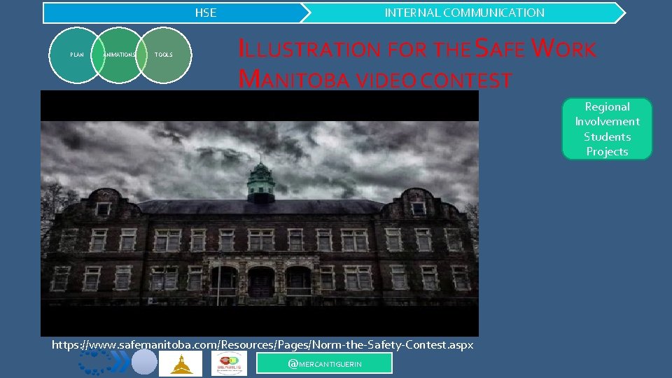 HSE PLAN ANIMATIONS TOOLS INTERNAL COMMUNICATION ILLUSTRATION FOR THE SAFE WORK MANITOBA VIDEO CONTEST