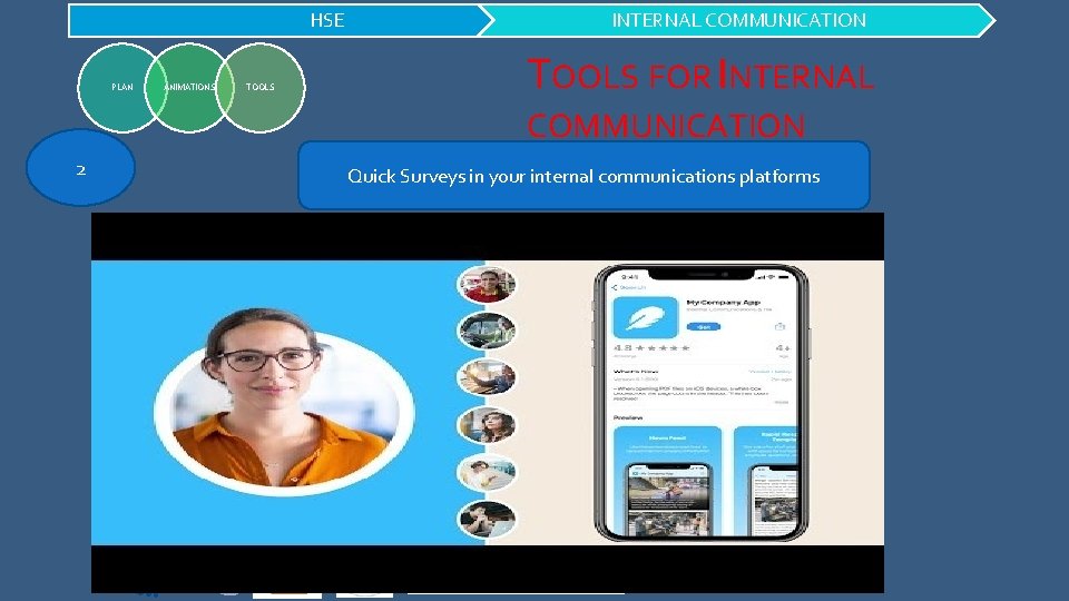 HSE PLAN ANIMATIONS TOOLS INTERNAL COMMUNICATION TOOLS FOR INTERNAL COMMUNICATION 2 Quick Surveys in