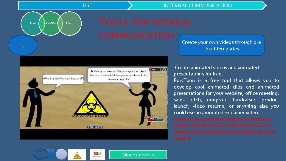 HSE PLAN ANIMATIONS TOOLS INTERNAL COMMUNICATION TOOLS FOR INTERNAL COMMUNICATION 5 Create your own