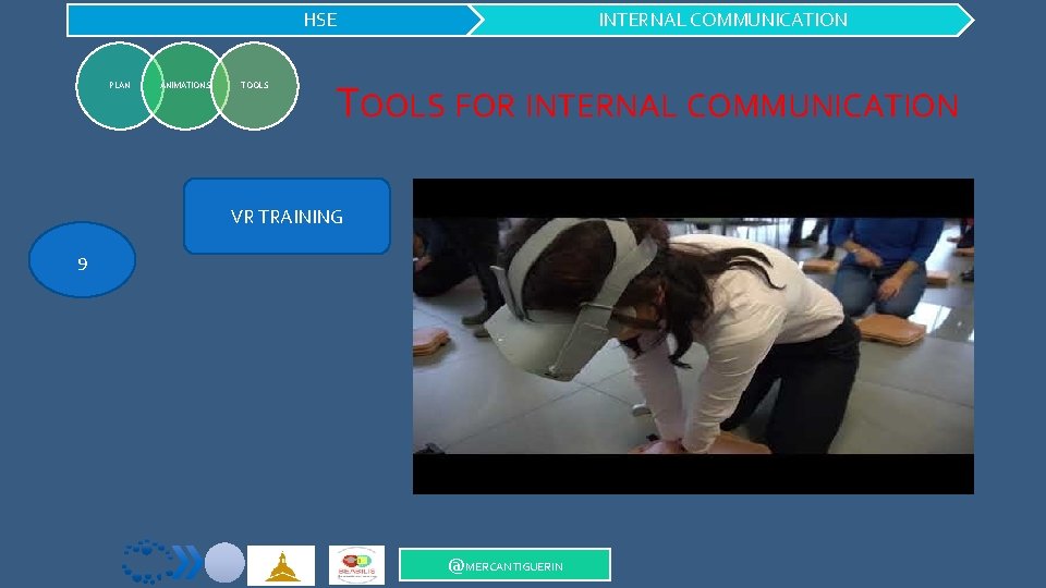 HSE PLAN ANIMATIONS TOOLS INTERNAL COMMUNICATION TOOLS FOR INTERNAL COMMUNICATION VR TRAINING 9 @MERCANTIGUERIN