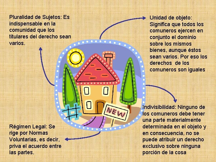 Pluralidad de Sujetos: Es indispensable en la comunidad que los titulares del derecho sean