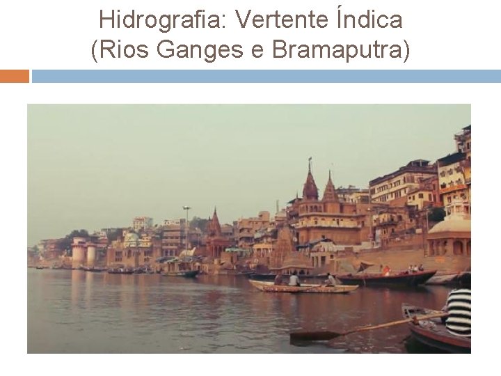 Hidrografia: Vertente Índica (Rios Ganges e Bramaputra) 