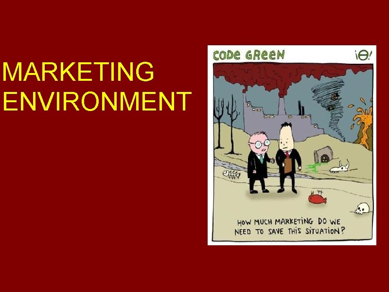 MARKETING ENVIRONMENT 