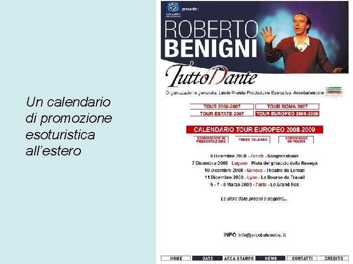 Un calendario di promozione esoturistica all’estero 