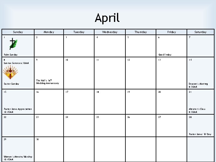 Tuesday In April Realizing the Glory of GOD House of Bread