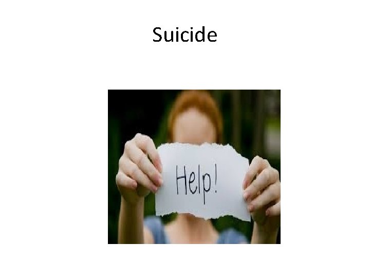 Suicide 