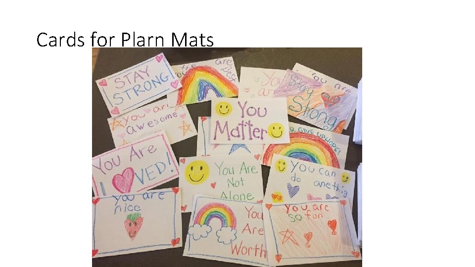 Cards for Plarn Mats 