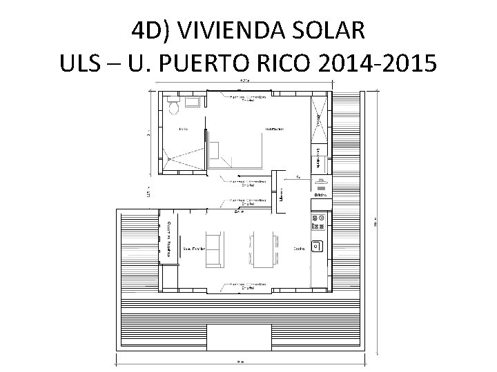 4 D) VIVIENDA SOLAR ULS – U. PUERTO RICO 2014 -2015 