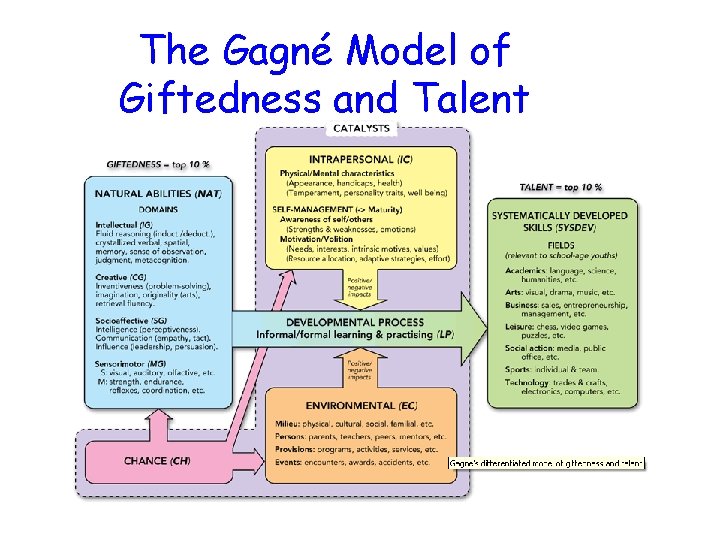The Gagné Model of Giftedness and Talent 