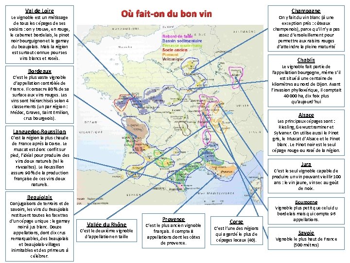 Val de Loire Le vignoble est un métissage de tous les cépages de ses