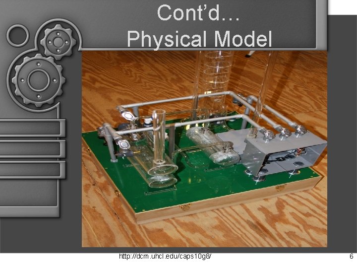 Cont’d… Physical Model http: //dcm. uhcl. edu/caps 10 g 8/ 6 