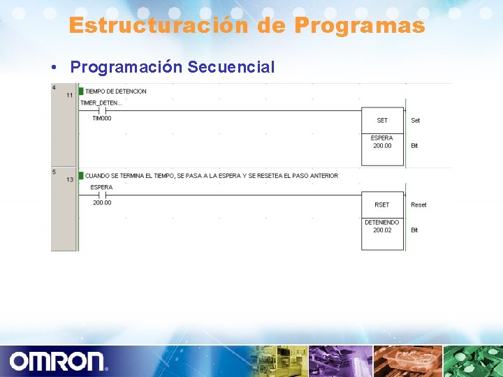 Estructuración de Programas • Programación Secuencial 