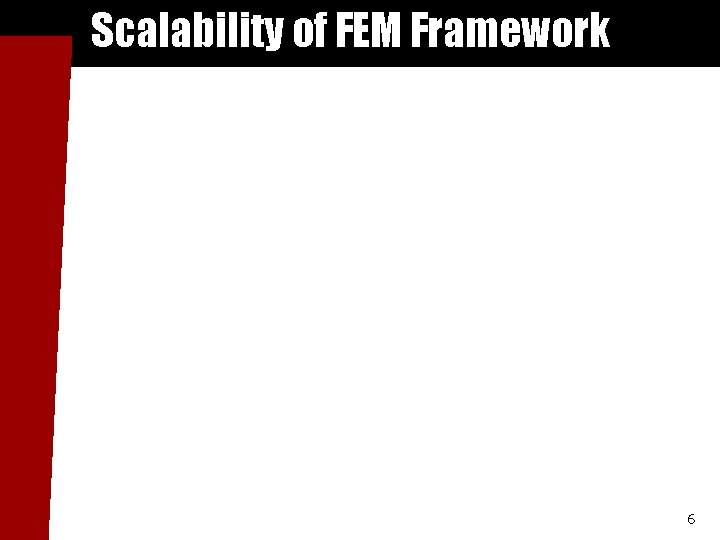 Scalability of FEM Framework 6 