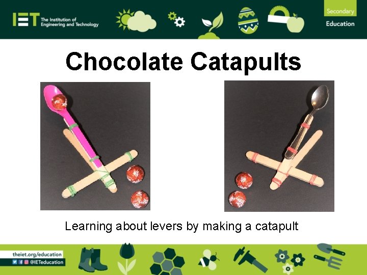 Chocolate Catapults Learning about levers by making a catapult 
