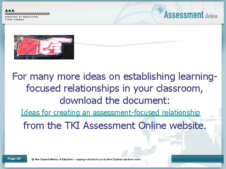 For many more ideas on establishing learningfocused relationships in your classroom, download the document: