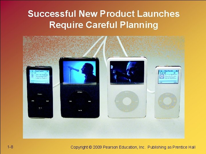 Successful New Product Launches Require Careful Planning 1 -8 Copyright © 2009 Pearson Education,