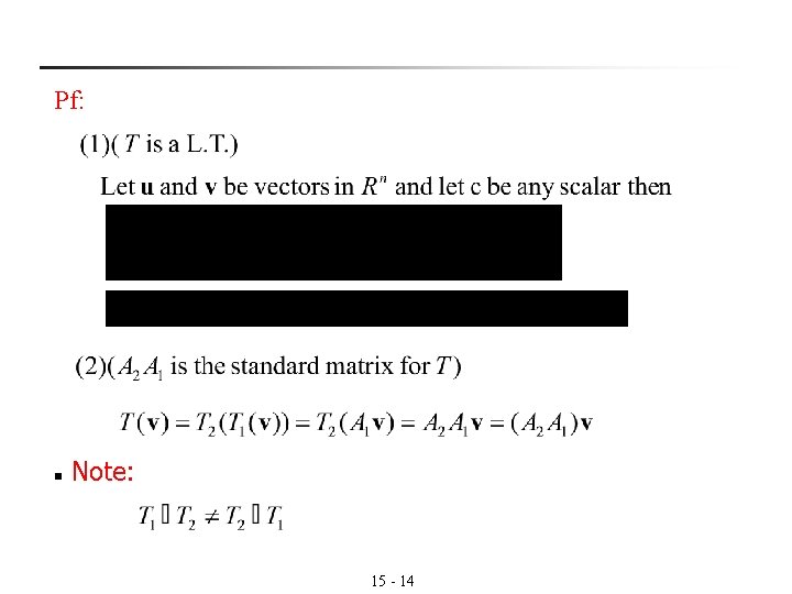 Pf: n Note: 15 - 14 Pf: n Note: 15 - 14