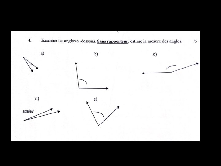 Géométrie Test 4 -2 Angles 