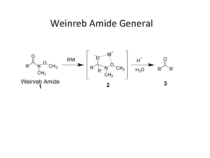 Weinreb Amide General 
