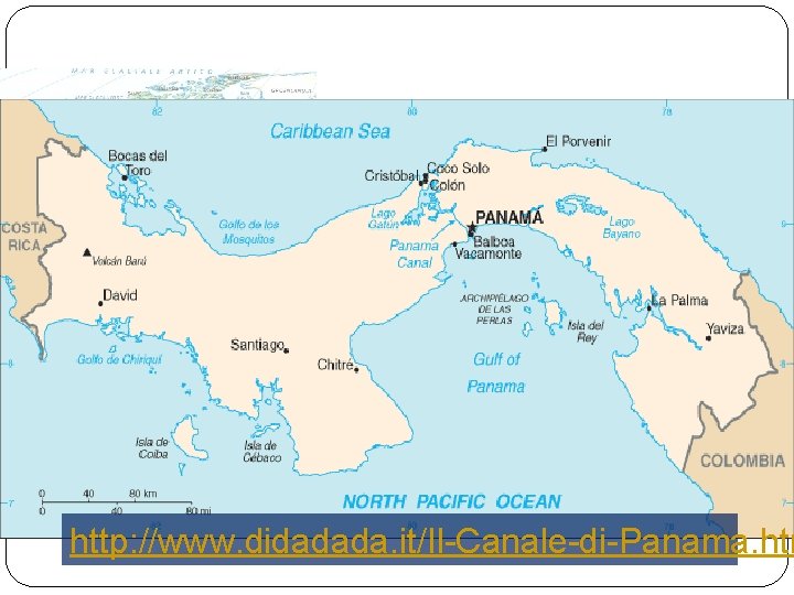 Il Canale di Panama Ø Attraversa l’ istmo di Panama. Ø Lungo 81, 1
