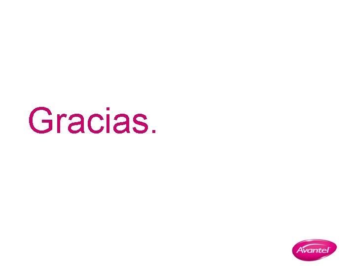 Gracias. 