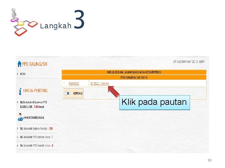 Langkah 3 Klik pada pautan 33 