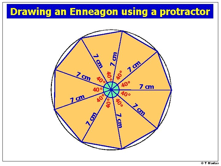 40° m 7 cm 7 c 7 40° ° 40 ° 0 4 7