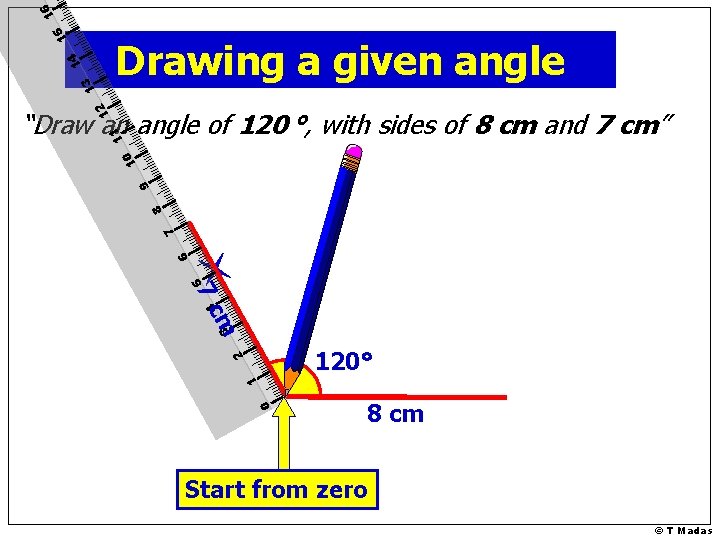 15 16 12 13 14 Drawing a given angle 5 6 7 8 9