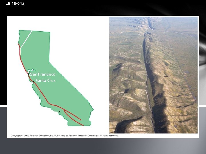 LE 15 -04 a San Andreas Fault North American Plate San Francisco Santa Cruz