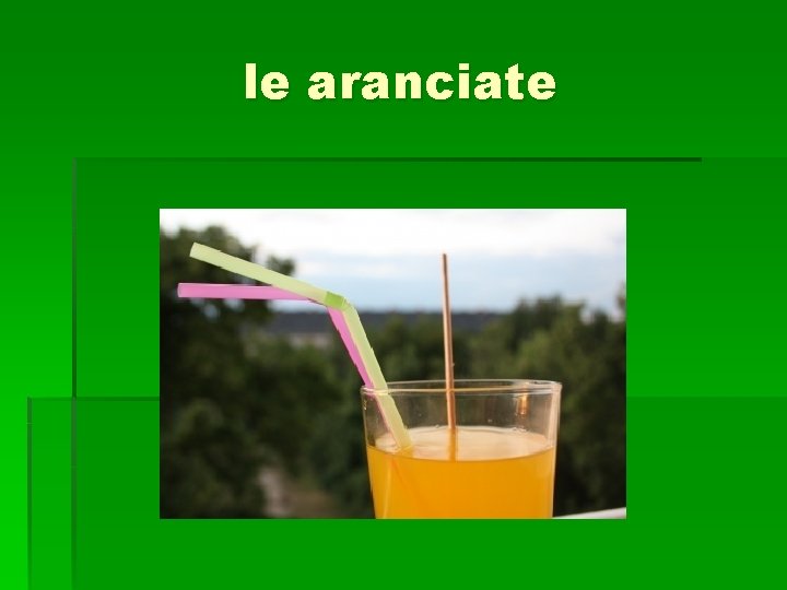 le aranciate 