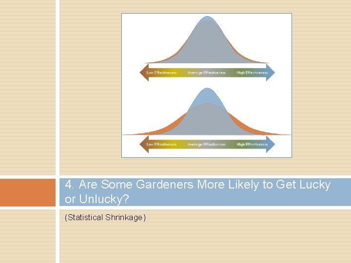 4. Are Some Gardeners More Likely to Get Lucky or Unlucky? (Statistical Shrinkage) 
