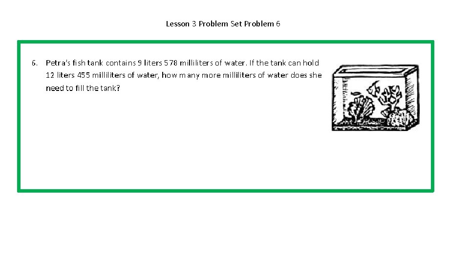 Lesson 3 Problem Set Problem 6 