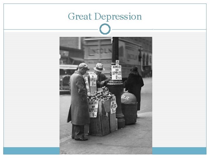 Great Depression Great Depression