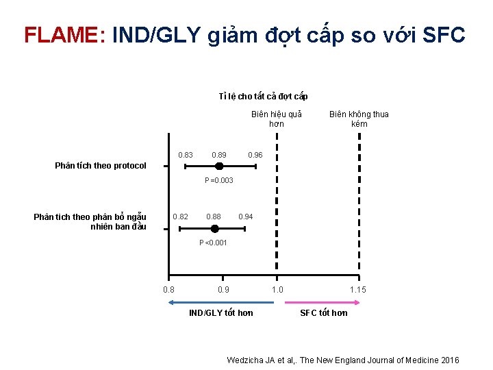 FLAME: IND/GLY giảm đợt cấp so với SFC Tỉ lệ cho tất cả đợt