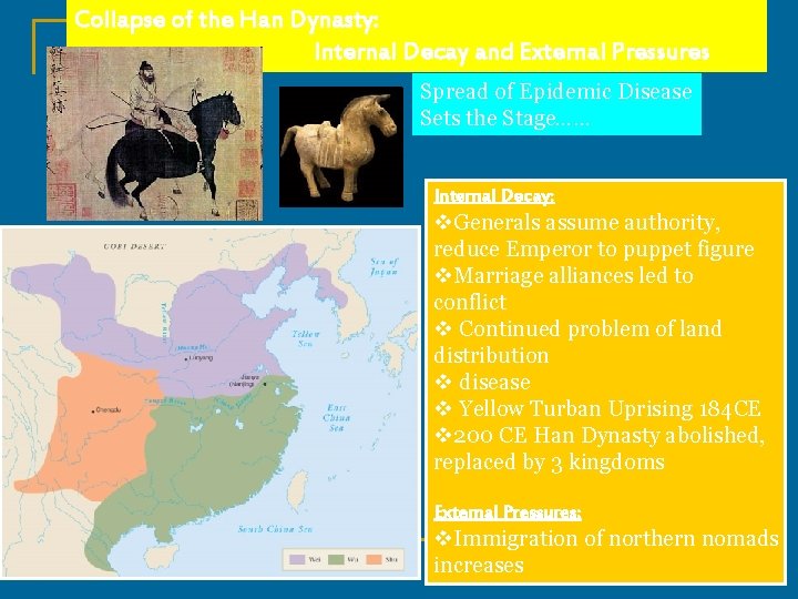 Collapse of the Han Dynasty: Internal Decay and External Pressures Spread of Epidemic Disease