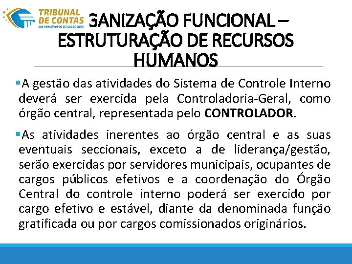 Estrutura e Funcionamento do Controle Interno MDULO 2
