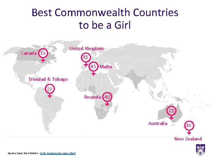 Best Commonwealth Countries to be a Girl United Kingdom Canada 19 15 43 Malta Best Commonwealth Countries to be a Girl United Kingdom Canada 19 15 43 Malta