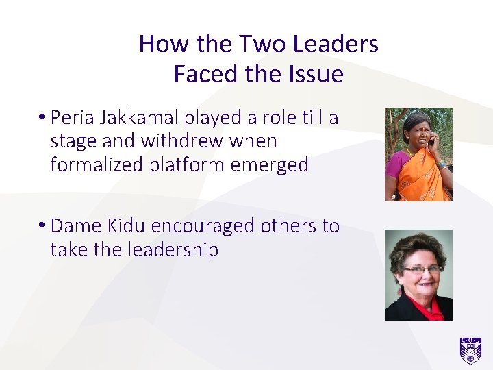 How the Two Leaders Faced the Issue • Peria Jakkamal played a role till How the Two Leaders Faced the Issue • Peria Jakkamal played a role till