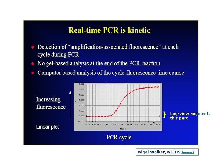 Log view augments this part Nigel Walker, NIEHS (www) 