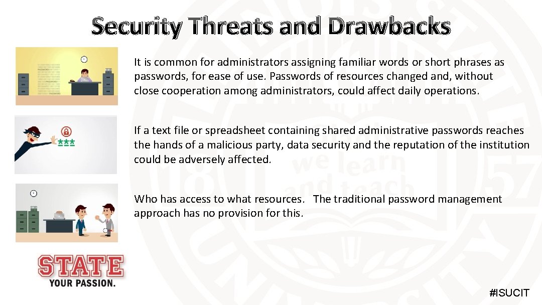 Security Threats and Drawbacks It is common for administrators assigning familiar words or short