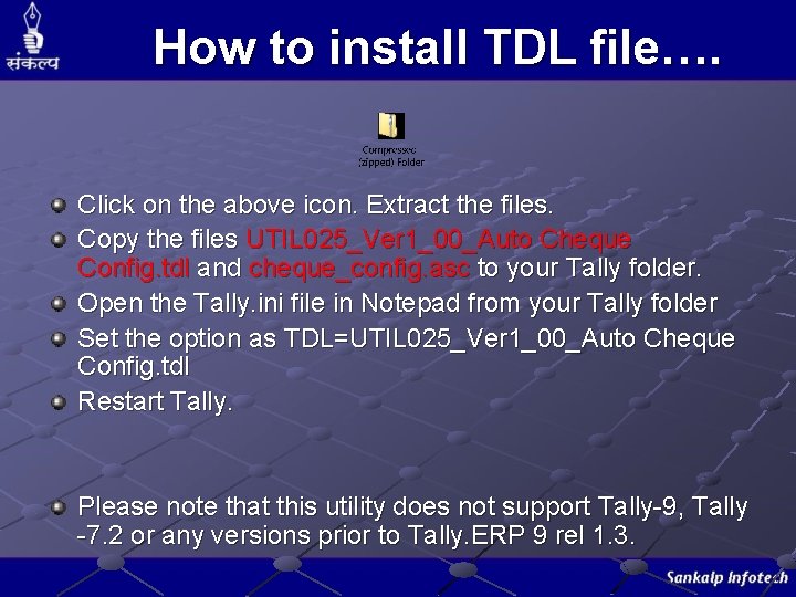 How to install TDL file…. Click on the above icon. Extract the files. Copy How to install TDL file…. Click on the above icon. Extract the files. Copy