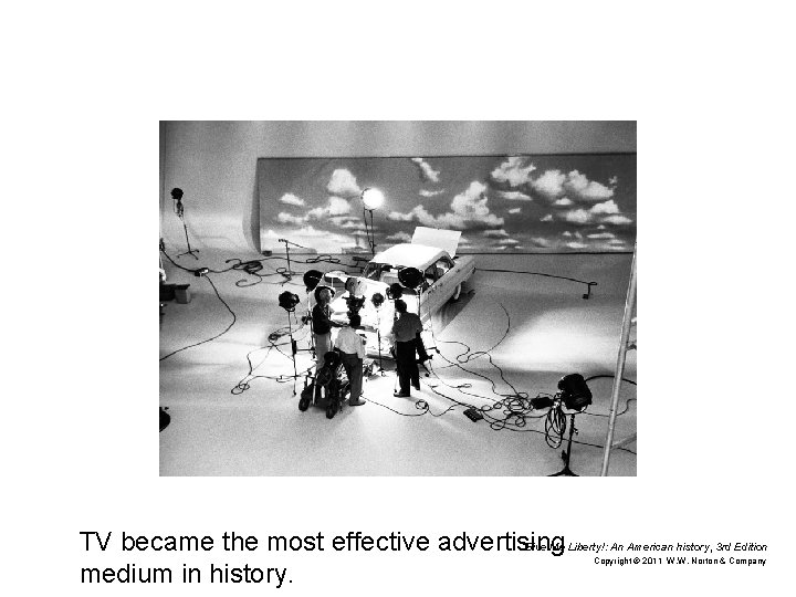 TV became the most effective advertising Give Me Liberty!: An American history, 3 rd